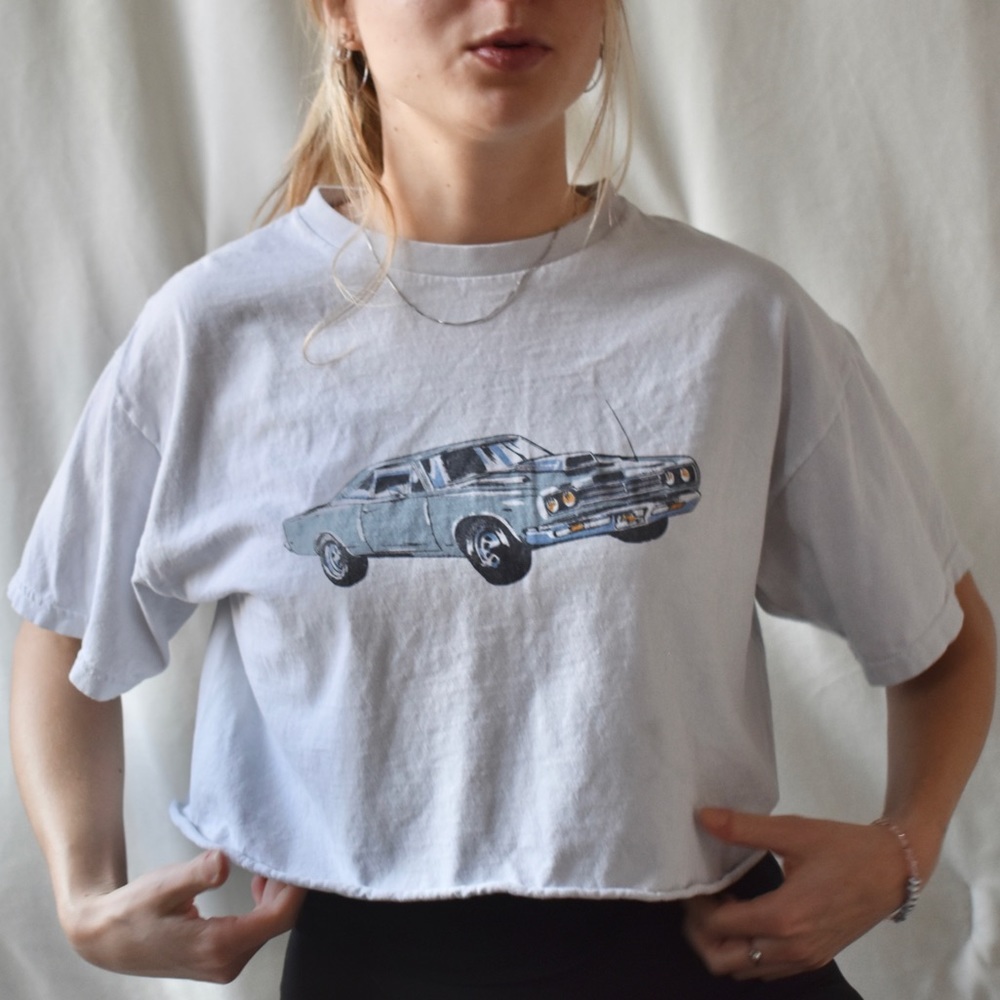 Brandy Melville vintage car crop top